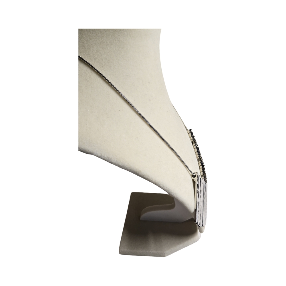 New Banana Republic Silver Tone Fashion Necklace - Picture 4 of 7